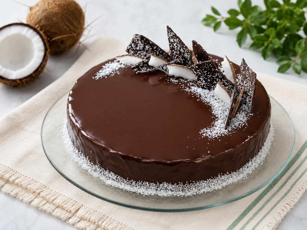 Bounty mousse torta – kremasta torta od kokosa i čokolade