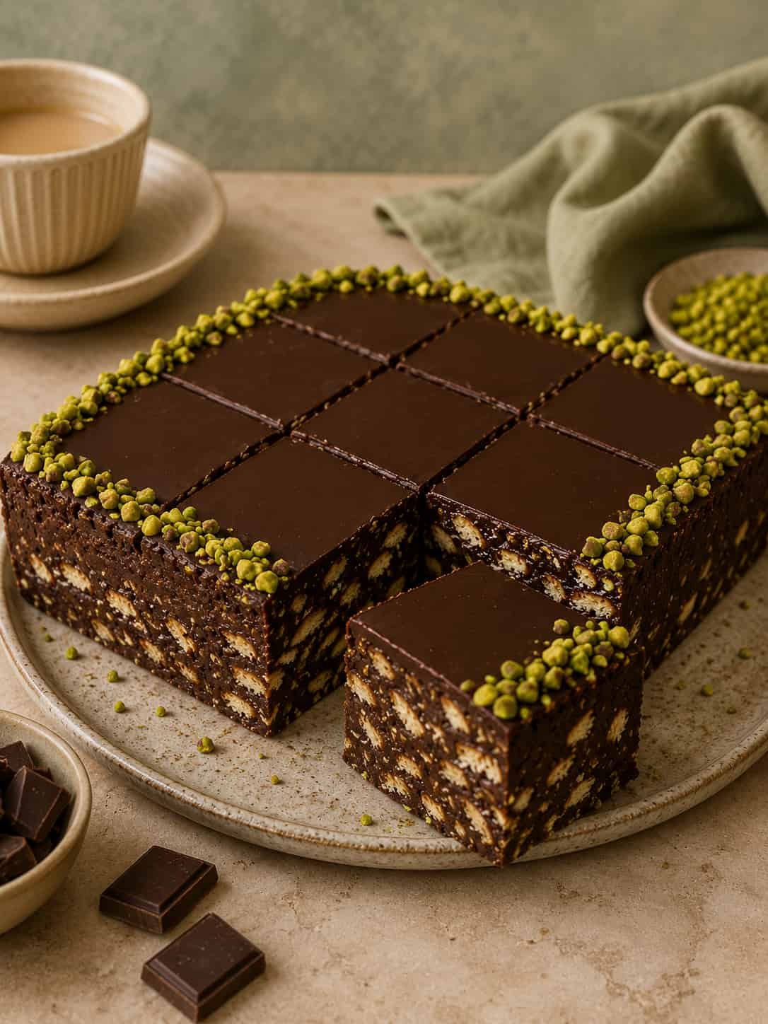 Mozaik torta s čokoladom bez pečenja