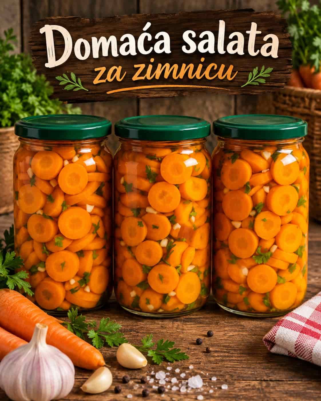 Ljutko salata od mrkve za zimnicu – pikantna, jednostavna i povoljna